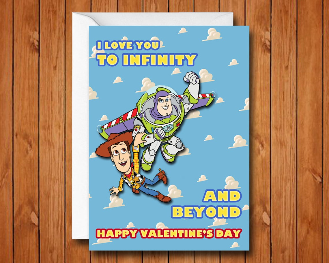 Toy Story Valentine's Day Card Toy Story Valentine Card | Etsy