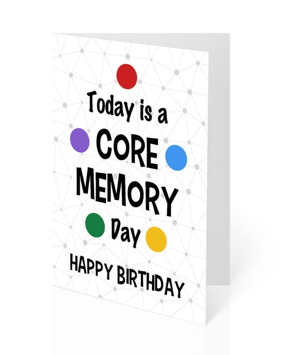 Inside Out Disney Pixar Birthday Card Core Memory Day Card Etsy 日本