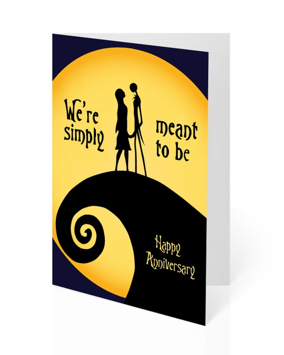 We're Simply Meant To Be SVG, Jack And Sally SVG, The Nightmare Before Christmas SVG Cut File