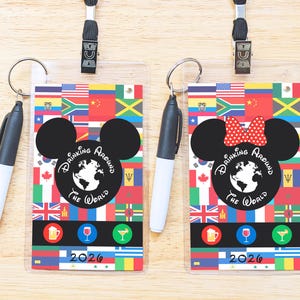 Drink Around the World Passport Lanyard, Epcot Drink Passport, World Showcase, Drinking Around Epcot - Personalization Available Nonpersonalized 2026