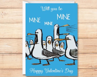 Carte Saint-Valentin Homard "Il Est Son Homard" - Fait Main, Design Moderne, UK