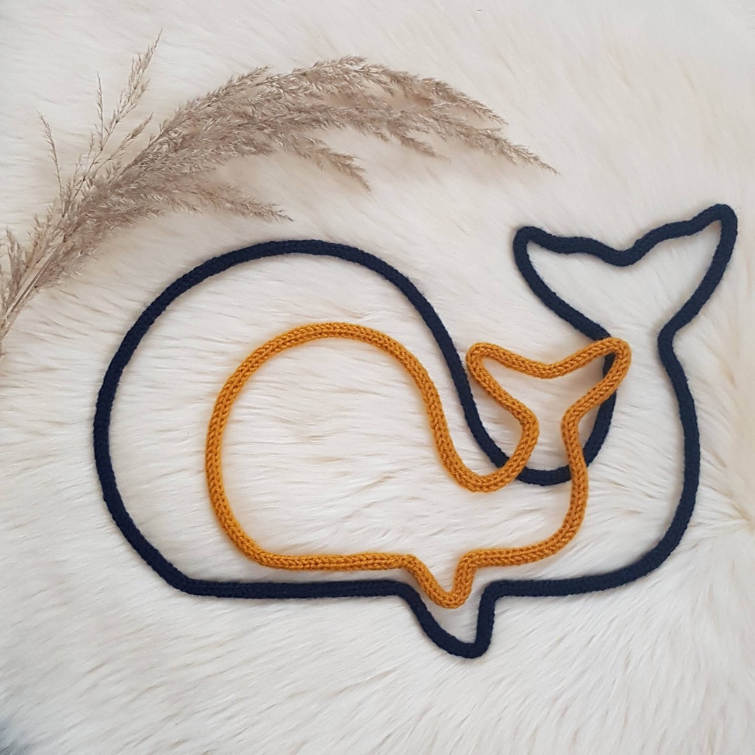 Baleine en laine naturelle / décoration pour chambre d'enfant Etsy France