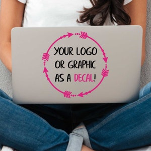Custom Vinyl Decal Made From Your Logo or Graphic - Choose Size and Colors - Custom Stickers - Bumper Stickers - Laptop and Car Decals