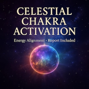 Twelve chakra activation.Celestial attunment Soul star chakra,lightworker. Includes report plus reading