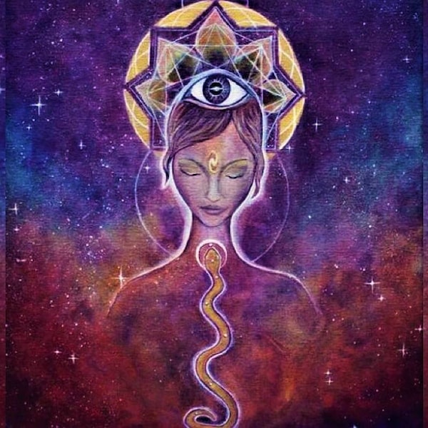 Kundalini activation,awakening, and psychic reading. Spiritual attunment.Kundalini snake.Spiritual journey.