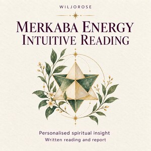 Energía Merkaba y lectura intuitiva / Geometría sagrada, alineación del cuerpo de luz y comprensión espiritual.