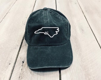 Charlotte North Carolina Red Box Dad Hat Baseball Cap Charlotte North Carolina Red Box Dad Hat Baseball Cap