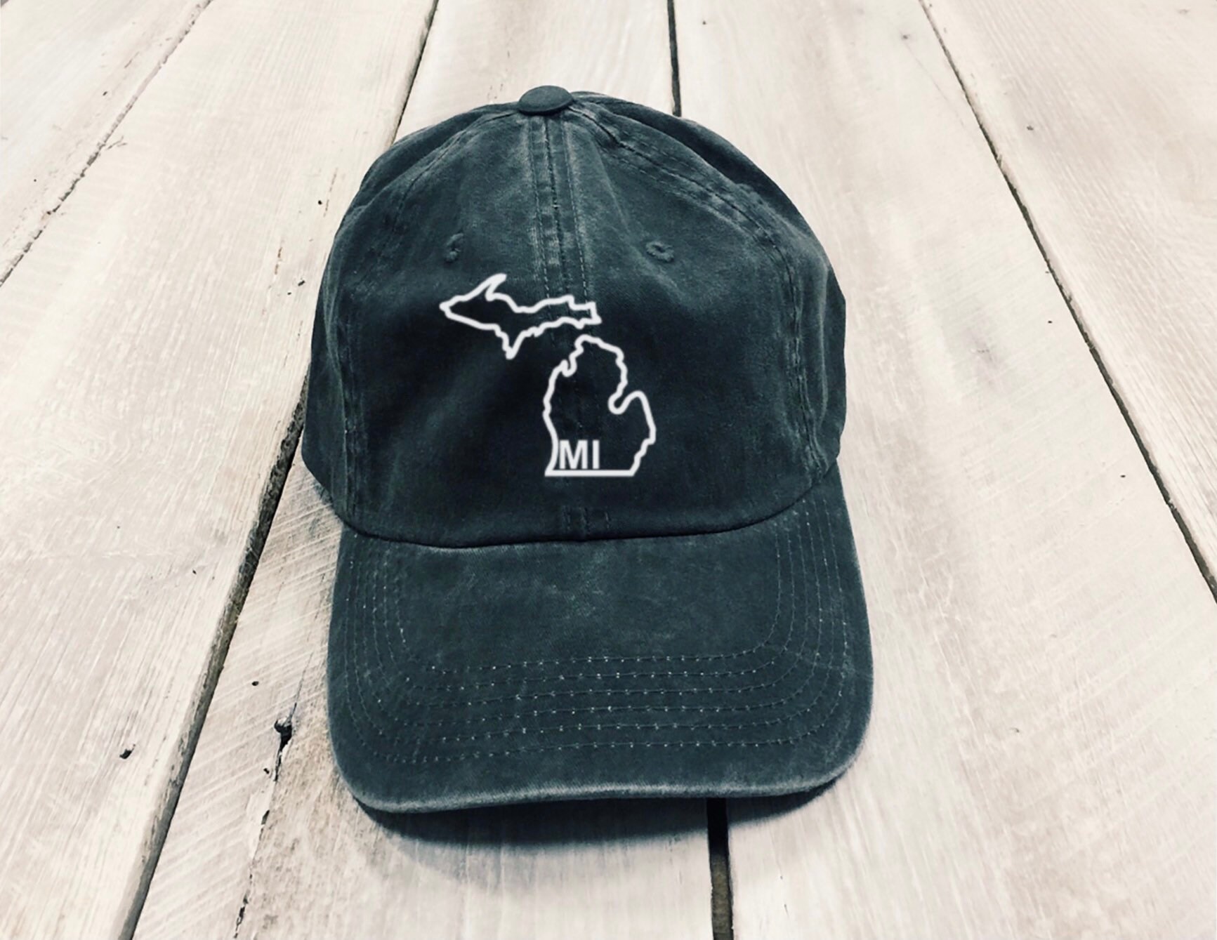 Christmas Gift Michigan Outline Hat 