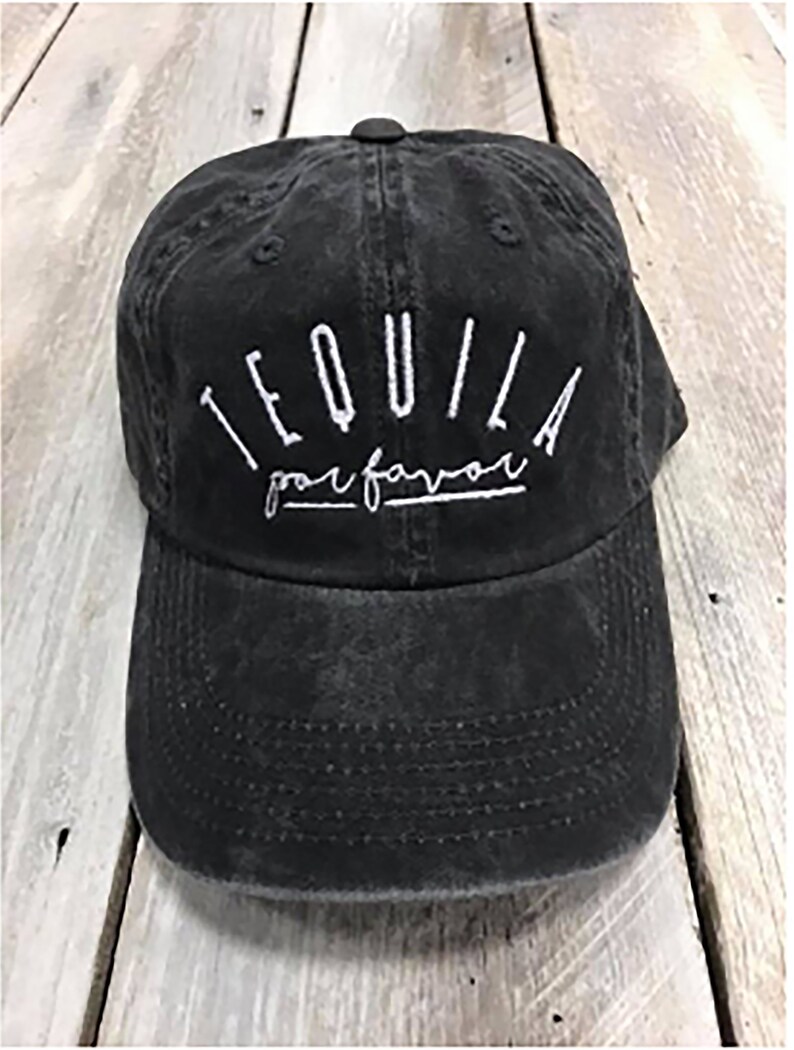 Christmas Gift cool hats Tequila Por Favor pigment dyed Etsy