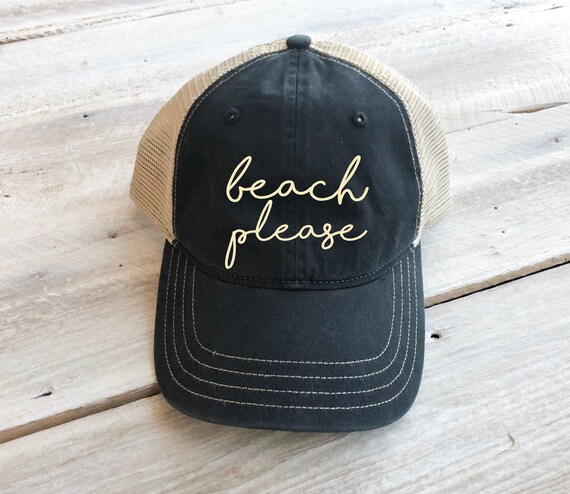 Vacation Embroidered Trucker Hat - Etsy 