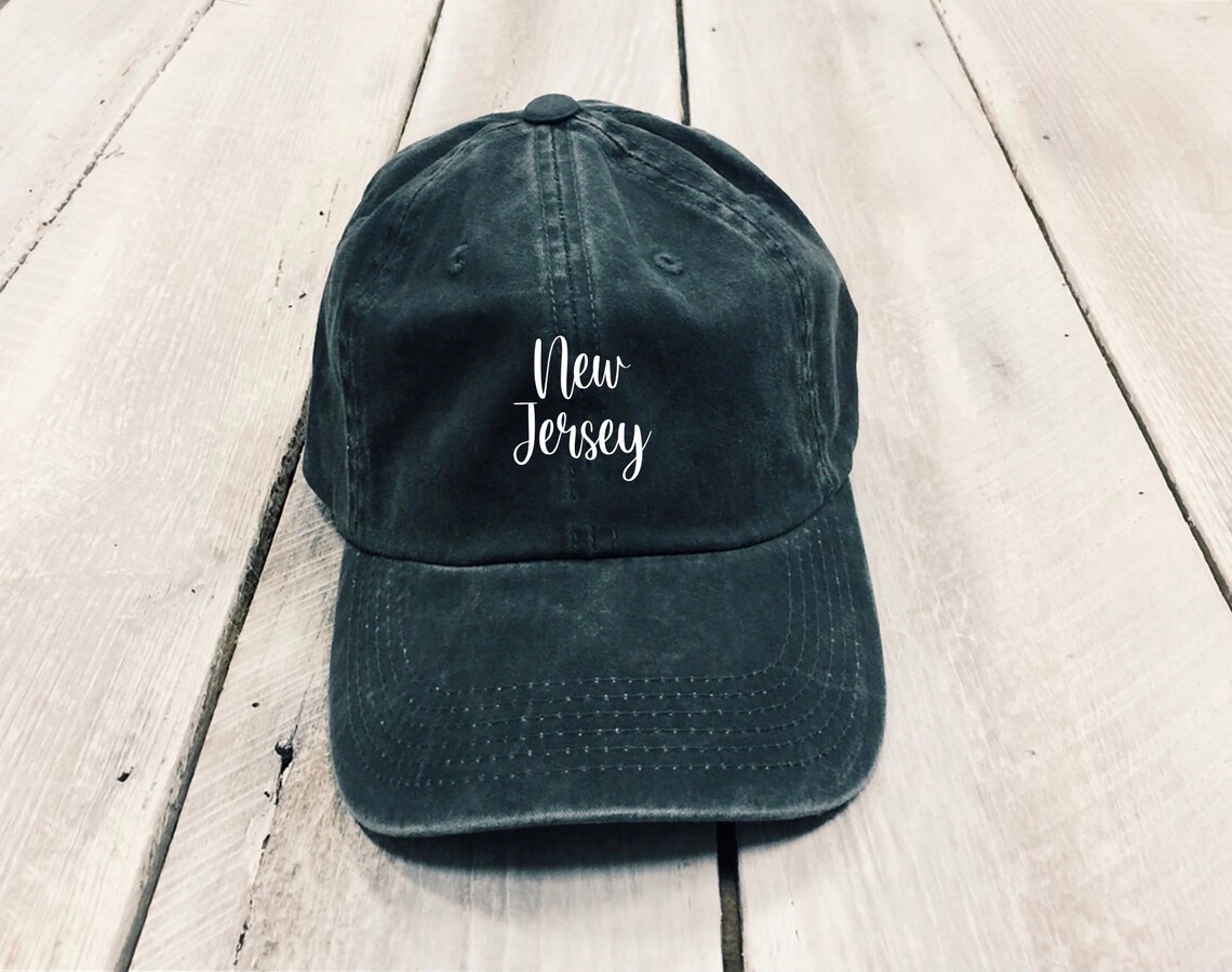 Christmas Gift New Jersey Script Hat Home Town Hat New Etsy