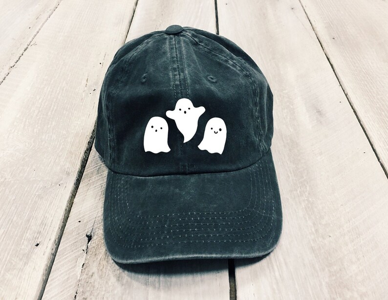 Ghost hat, cute ghost Hat, spooky hat, cute fall hat, Halloween hat, cool hats, fall outfit, aesthetic vibes, Women's hat, embroidered hat 