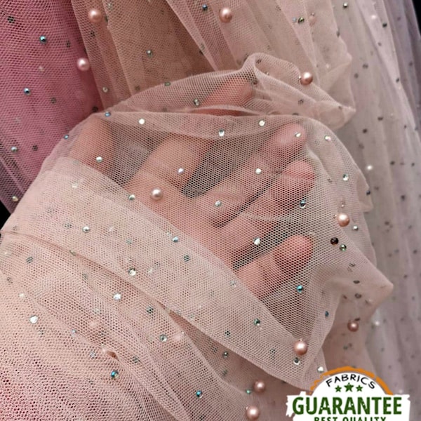 Pink Tulle Lace Etsy