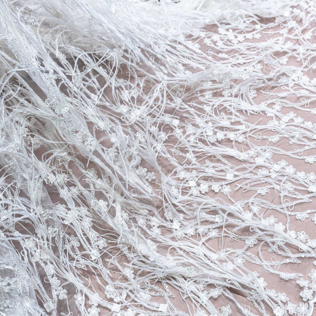 Ivory Feather Lace Guadaloupe main image 1