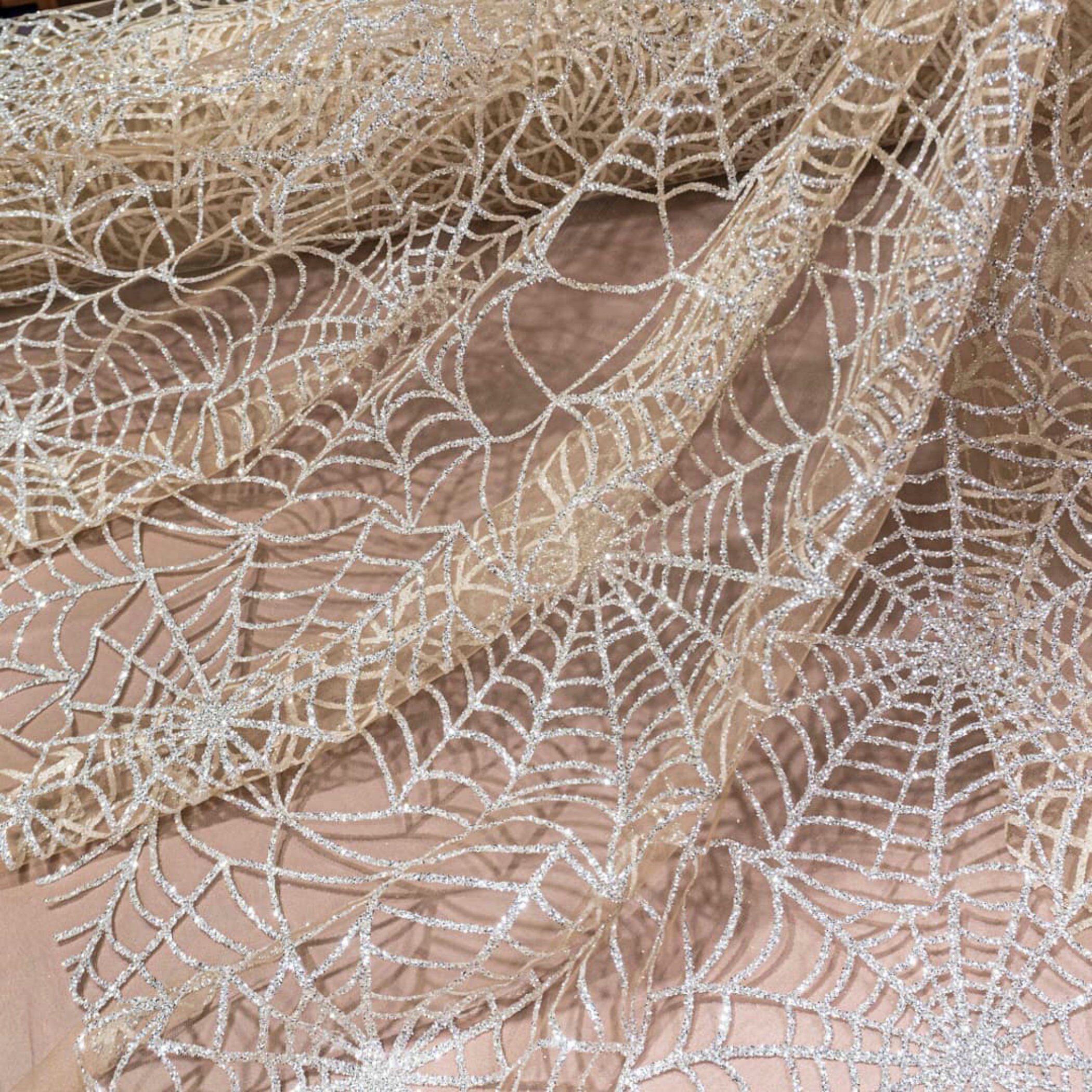 Glitter lace fabric holiday decor Bridal lace glitter tulle Etsy