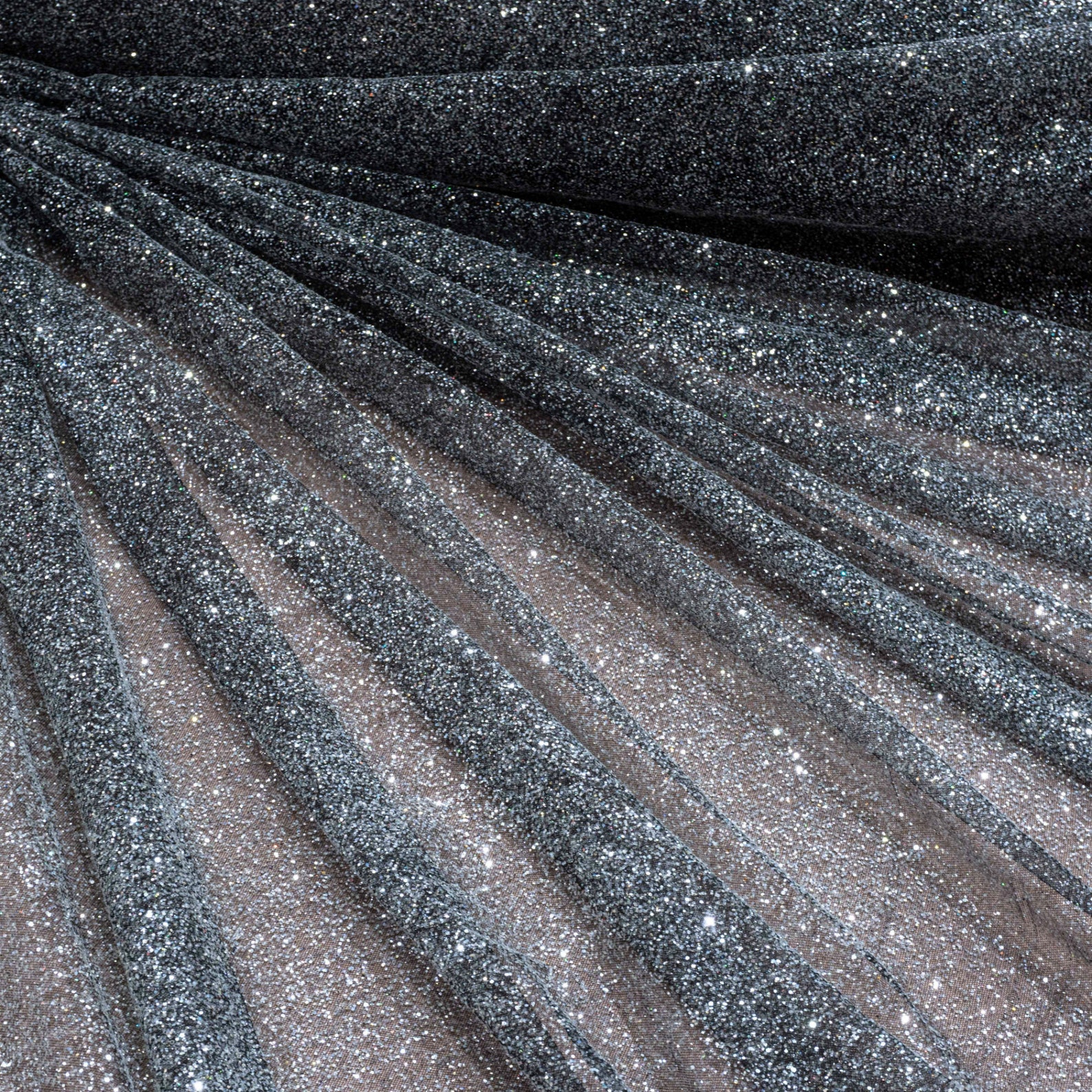 Glitter mesh tulle lace fabric Black shiny lace fabric Bridal Etsy