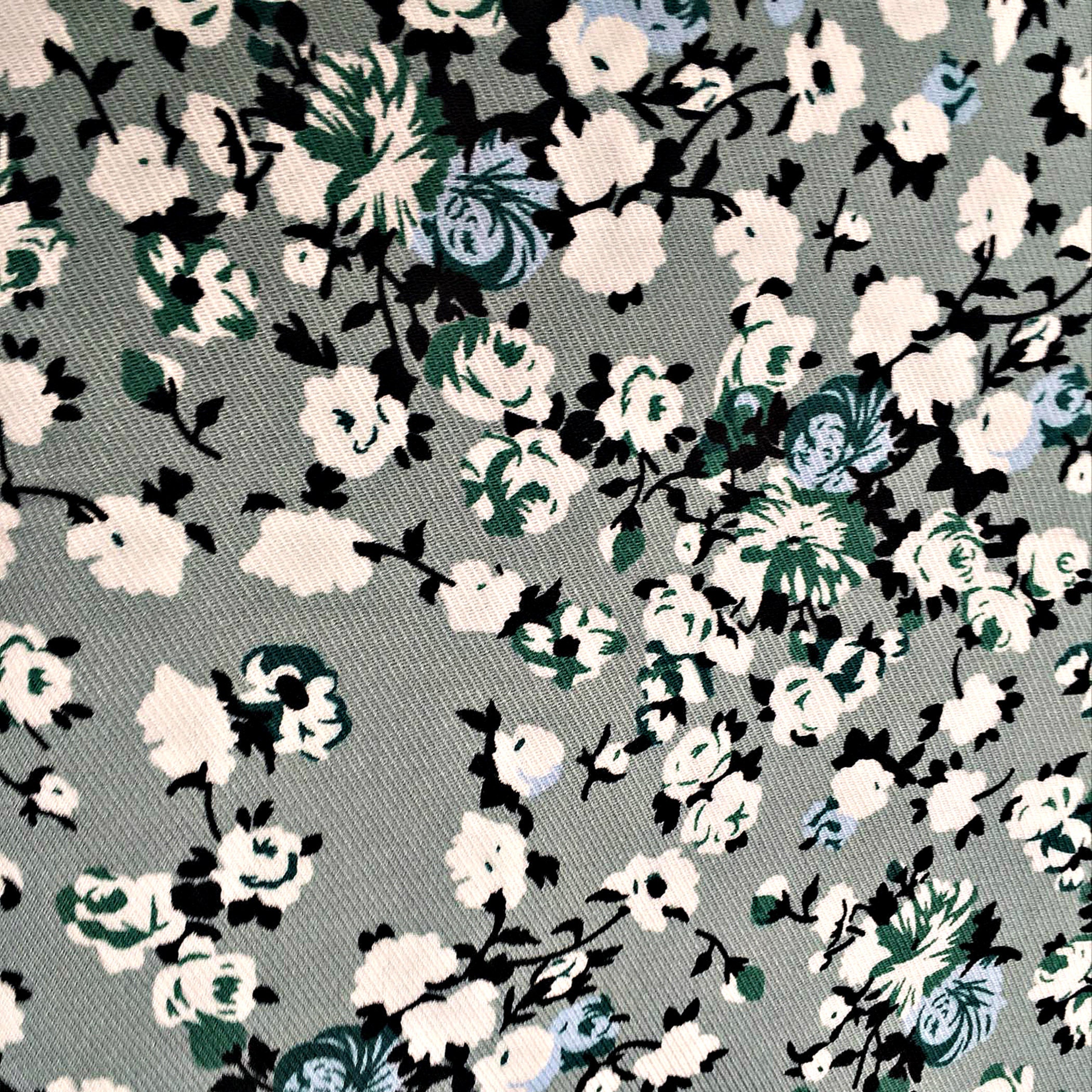 Batiste cotton poplin floral rayon fabric by the yard Etsy