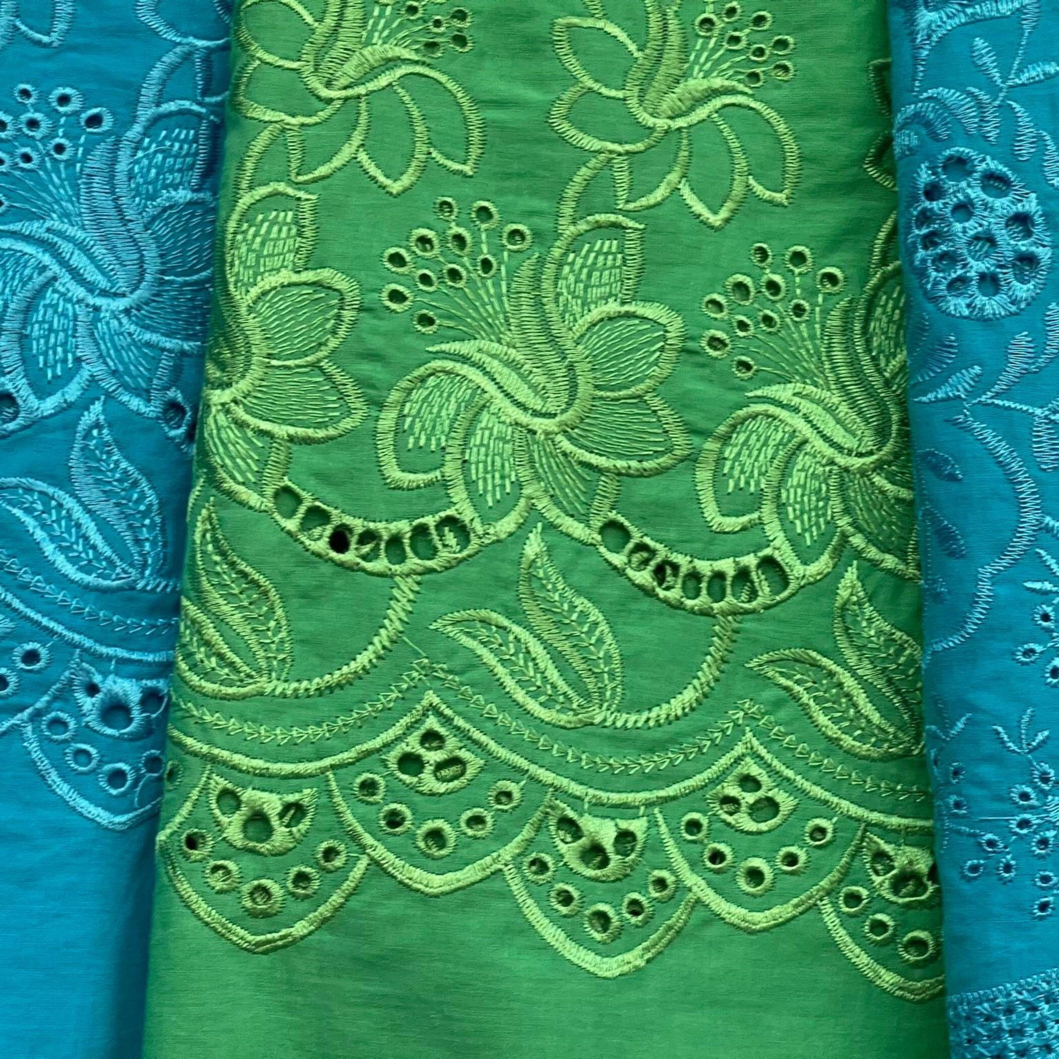 Eyelet material cotton lace fabric Organic eyelet cotton by Etsy