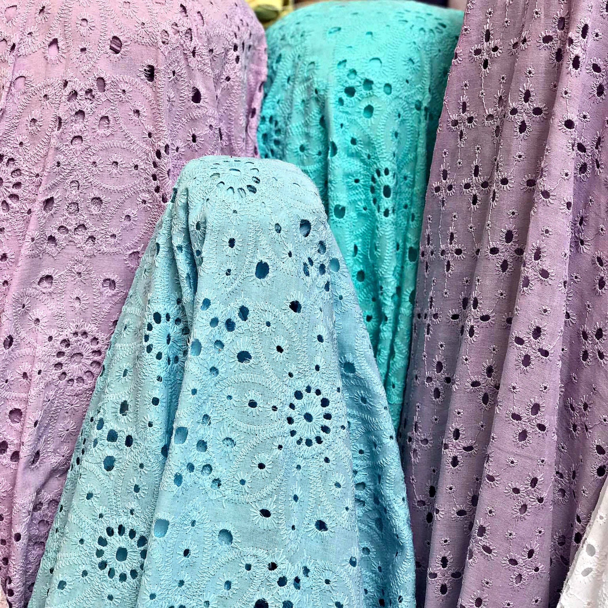 Eyelet cotton doll clothes fabric Eyelet gutwork flower white Etsy