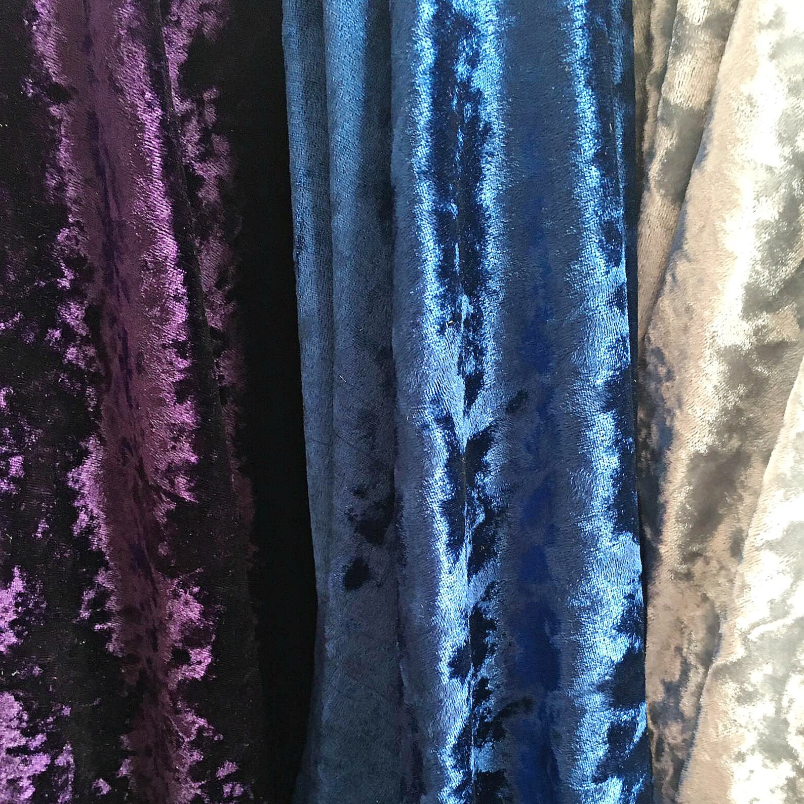 Silk velvet fabric crushed Cotton velvet fabric by the yard Etsy