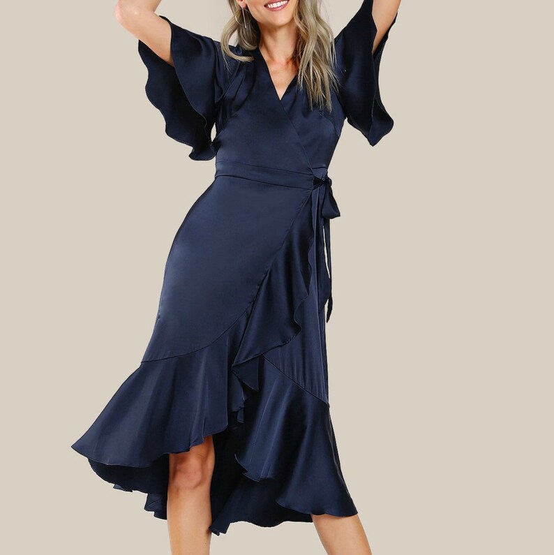 wrap dress for wedding guest