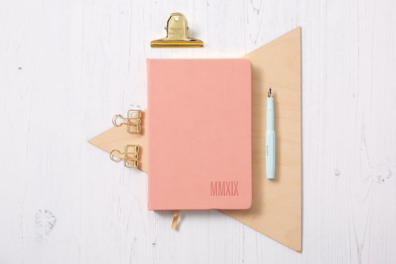 Organiser Diary Gold Edge Slim Black Faux Leather Pocket Diary 2018 Diary