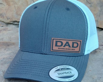 DAD HAT, DAD Trucker Hat Establecido cualquier año 2024, 2023, cualquier año, Regalo de anuncio de embarazo de papá, Regalo de cumpleaños de papá 2024, Sombrero de papá personalizado