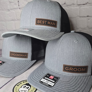 Groom Wedding Hat, Custom Best Man Hat, Groomsman Cap, Wedding Cap, Wedding Announcement Gifts, Bridal Party Wedding Gifts, Custom Groom Hat
