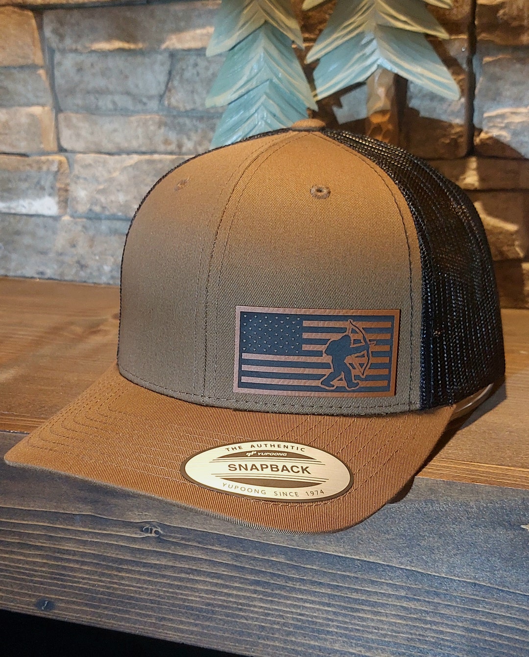 Bigfoot Dad Hat, Bigfoot Archery Hat, Sasquatch Archery Hunter Hat