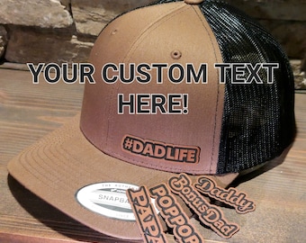 Custom Hats, Custom Text Hats, Personalized Names Custom Gifts, Customizable Business Company Hats,  Personalized word cap, Your Custom Text