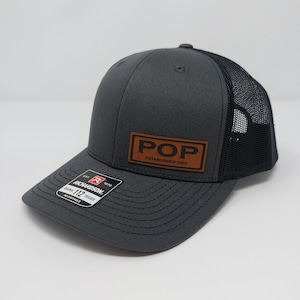 POP Hat, Pop Cap Established 2025 or any year, Custom POP Gifts, Fathers Day Gifts, Pop Patch Hat, Personalized Pop Gift, Pop Birthday Hats