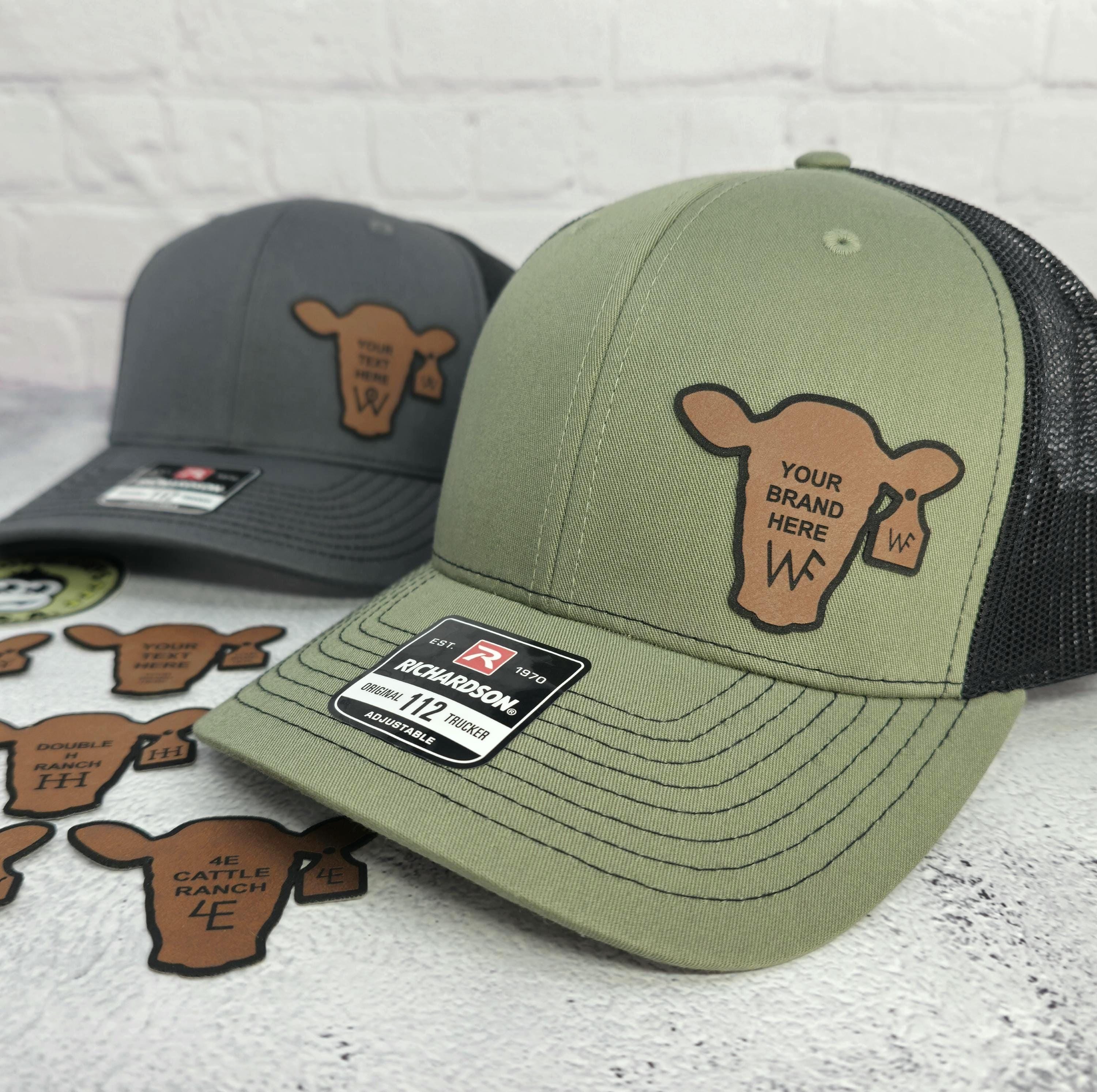 Custom Cattle Brand Cap, Custom Text Cow Tag Hat, Custom Farm Brand ...