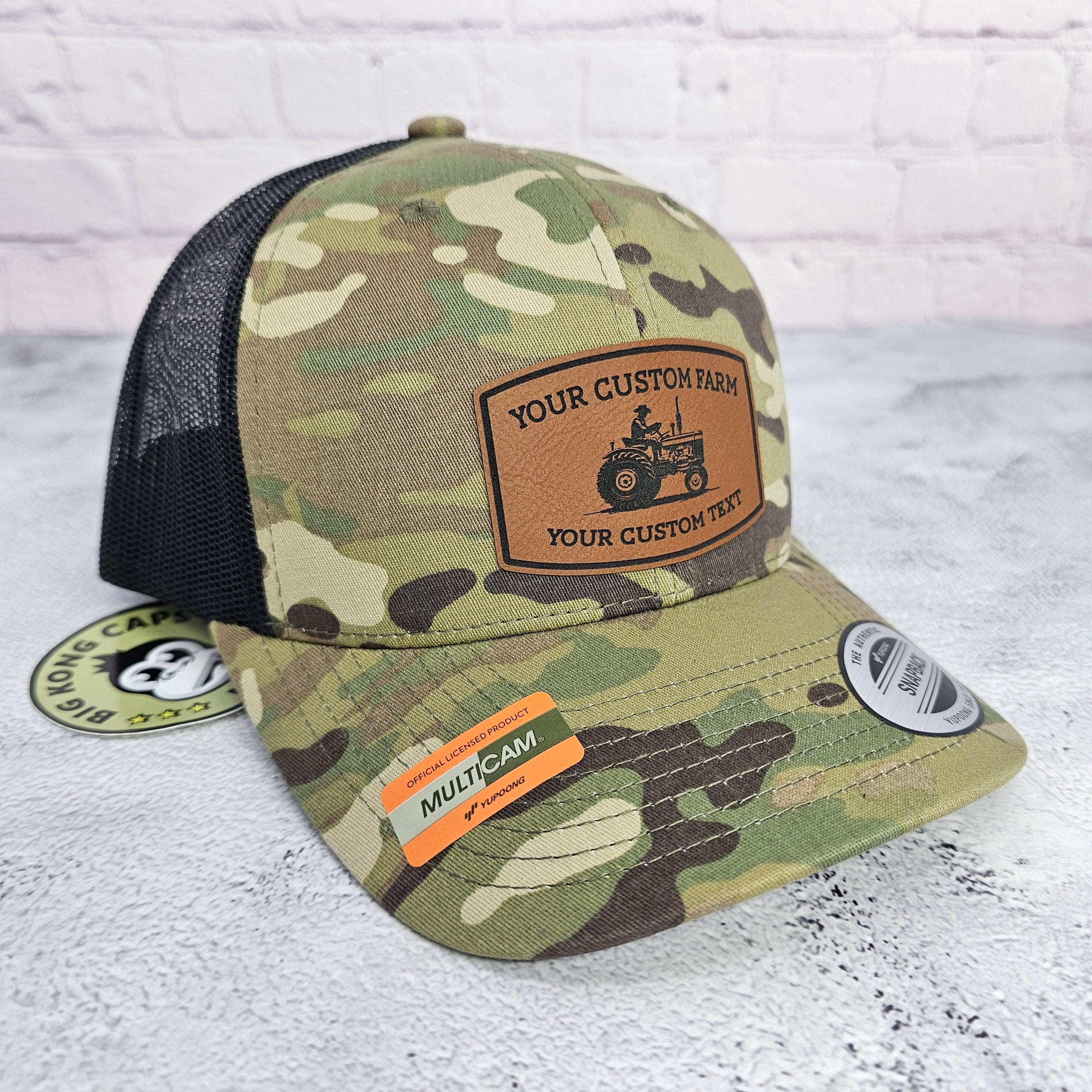 Custom Farm Tractor Hats, Custom Text Cap, Gifts for Farmers ...