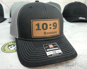 Bible Verse Hat, Custom Scripture Caps, Personalized Christian Gifts, Custom Text Jesus Lover Gifts, Christian Richardson 112 Trucker Caps