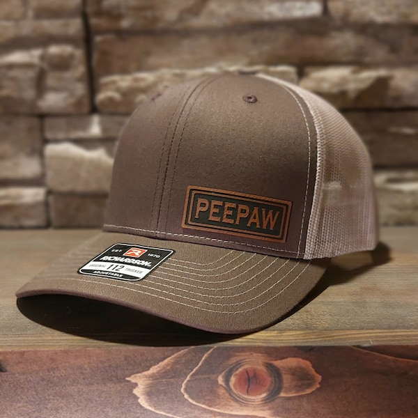 PEEPAW HAT, PEEPAW Trucker Cap, Gifts for Peepaw, Peepaw Birthday Gifts, New Peepaw Pregnancy Announcement Gifts, Peepaw Patch Snapback Hat