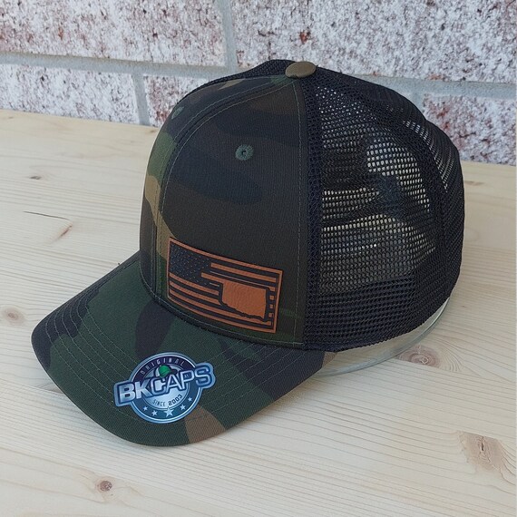 Oklahoma State Hat, Oklahoma Baseball Cap, Oklahoma American Flag Cap, Oklahoma Snapback Trucker Hat, Oklahoma Gift Idea