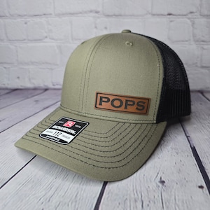 Pops Hat, Pops Baseball Cap, Pops Pregnancy Announcement Gift, Pops Birthday Gifts, Pops Christmas Gifts, POPS Baseball Cap, POPS Patch Hat