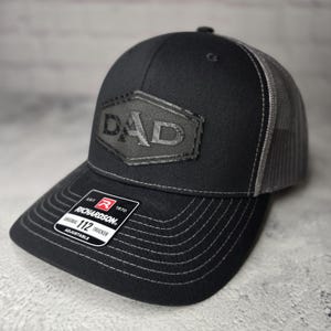 Dad Hat, Dad Patch Hat, Custom Carbon Fiber Dad Patch, Dad Birthday Gifts, Dad Pregnancy Announcement Gifts, Dad Richardson 112 Trucker Hats