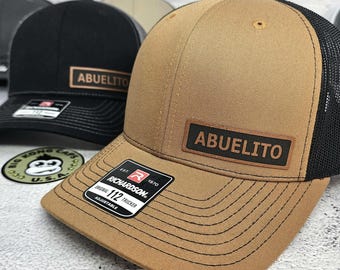 ABUELITO HAT, Custom Abuelito Patch Cap, Spanish Grandpa Gifts, Personalized Text Trucker Hats, Gifts for Abuelo, Pregnancy Announcement