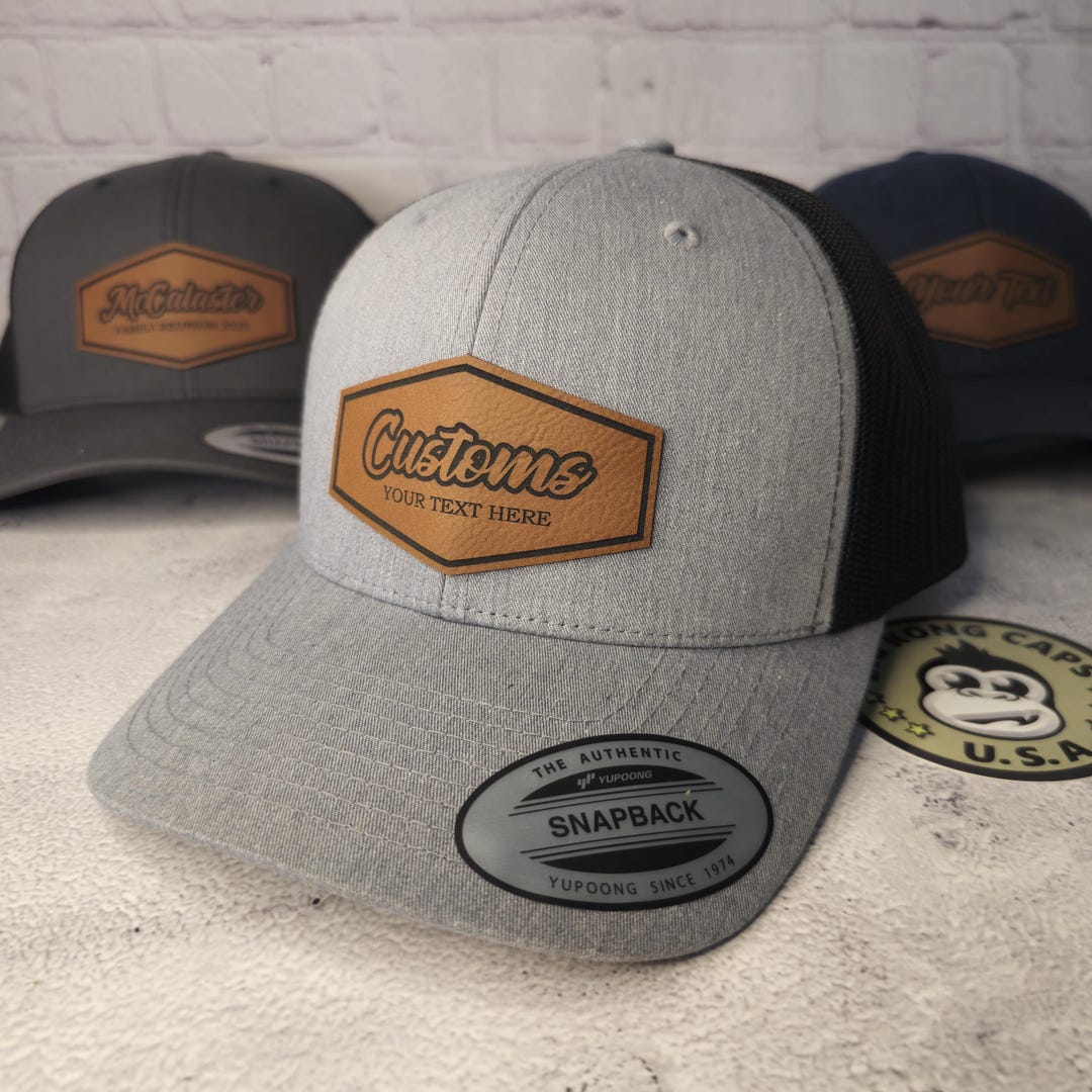 Personalized Custom Text Hats, Customizable Name Hats, Customized ...