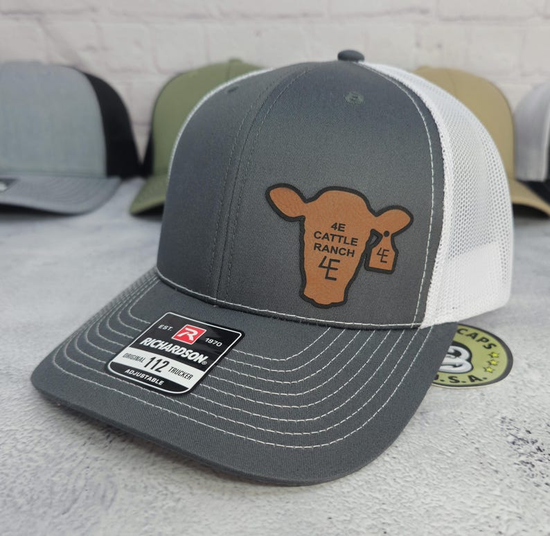 Custom Cattle Brand Cap, Custom Text Cow Tag Hat, Custom Farm Brand ...