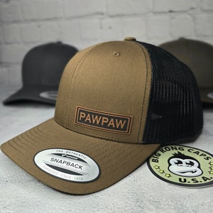 PAWPAW Hat, PAWPAW Baseball Cap, Custom PAWPAW Gifts, New Paw Paw Pregnancy Announcement PawPaw Birthday Gift Ideas, PawPaw Trucker Cap