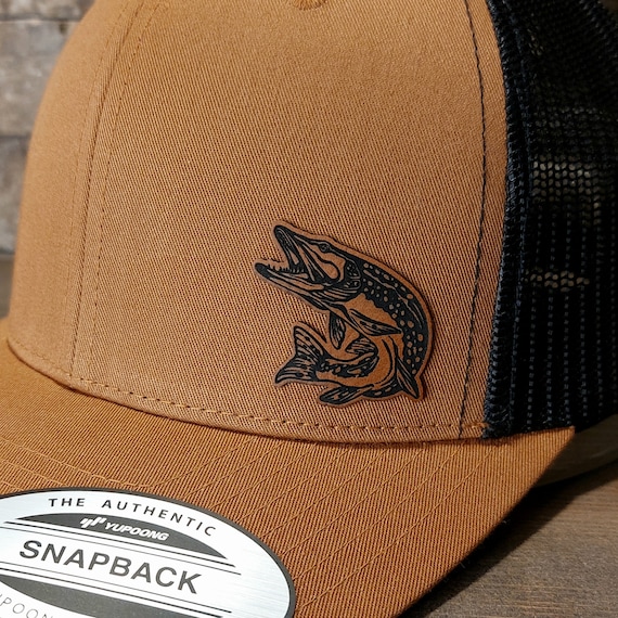 Pike Fishing Hat, Northern Pike Hat, Custom Dad Gift, Dad Cap