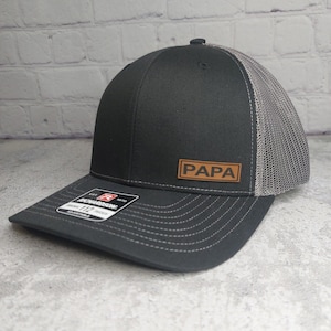 PAPA Hat, PAPA Baseball Cap, Custom Papa Richardson 112 Hat, Father&#39;s Day Gifts, Papa Cap, Pregnancy Announcement, Personalized Papa Gifts,