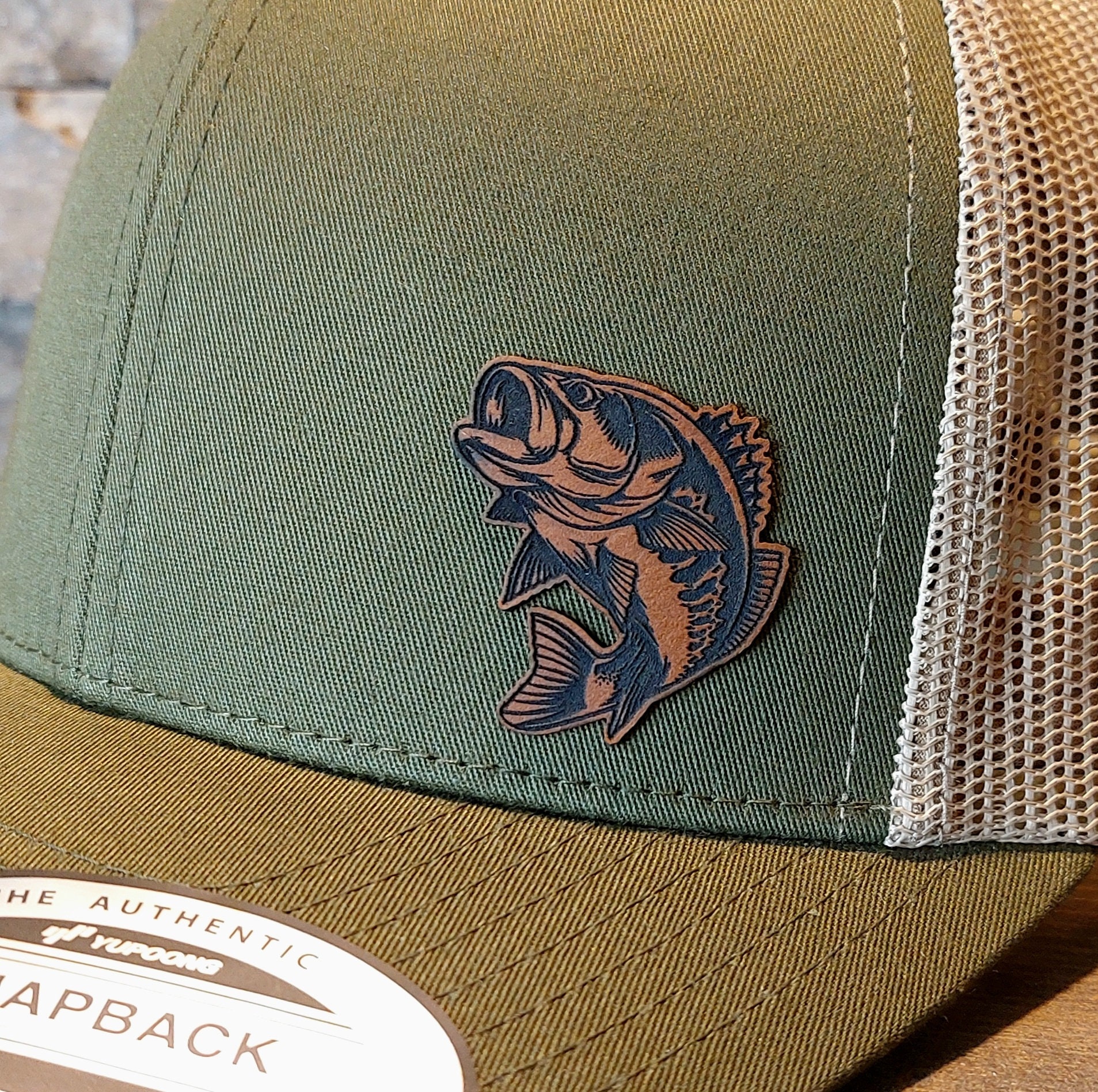 Bass Fishing Hat, Largemouth Bass Hat, Bass Fisherman Gifts, Bass