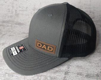 Dad Hat, Dad Patch Cap, Dad Richardson 112 Trucker Hat, Dad Birthday Gift, New Dad Pregnancy Announcement Gift, 2024 Father's Day Dad Cap