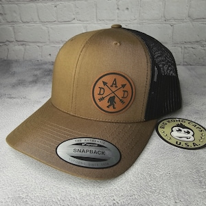 Bigfoot Dad Hat, Sasquatch Dad Hat, Bigfoot Dad Gifts, Sasquatch Gifts, Dad Cap, Bigfoot Lover Gifts, Yeti Hat, Custom Bigfoot Trucker Hat