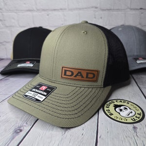 Dad Hat, Dad Patch Cap, Richardson 112 DAD Hat, Dad Birthday Gifts, New Dad Pregnancy Announcement Gifts, Custom Personalized Dad Gifts