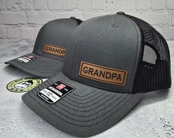 Grandpa Hat, Custom Grandpa Hat, GRANDPA PATCH CAPS, Pregnancy Announcement, Best Grandpa Gift Ideas, Fathers Day Gifts, Personalized Gifts