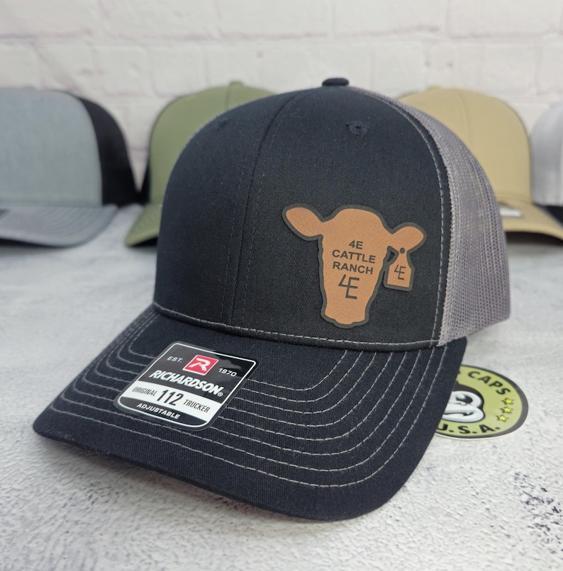 Custom Cattle Brand Cap, Custom Text Cow Tag Hat, Custom Farm Brand ...